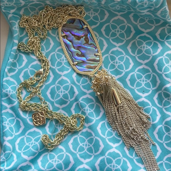 Kendra Scott Rayne Gold Long Pendant Necklace - Picture 4 of 6